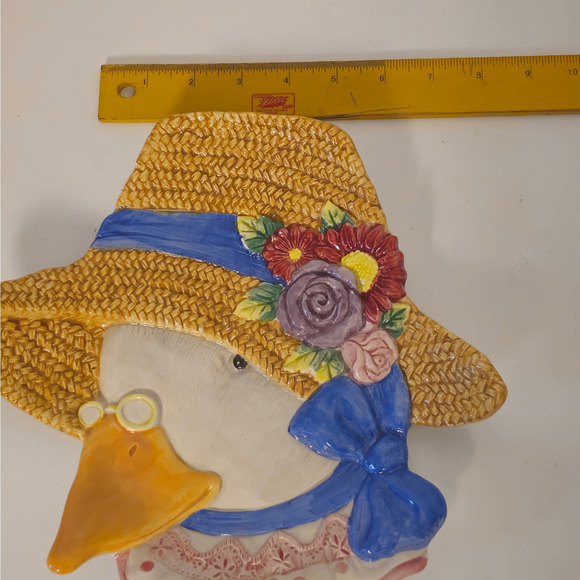 Copied - Fitz and Floyd Gooseberry Lanes Mother Goose 1994 plate, hand painted - Picture 4 of 5